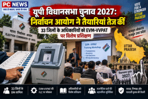 “यूपी चुनाव 2027 की तैयारी शुरू! 33 जिलों के DM की बैठक, EVM-VVPAT पर चुनाव आयोग का बड़ा फोकस”